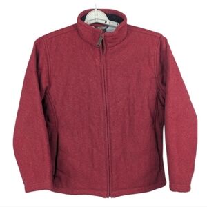 Woolrich Small 100% Wool Zip Jacket With Pockets Quilted One Small Hole